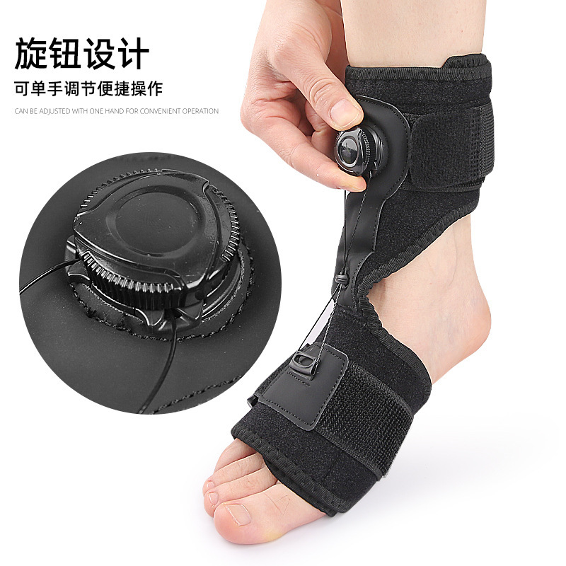 New rotary knob foot support, sports ankle guard, steel wire rope adjustable fixed brace, sports ankle guard, orthodontic device Specification image