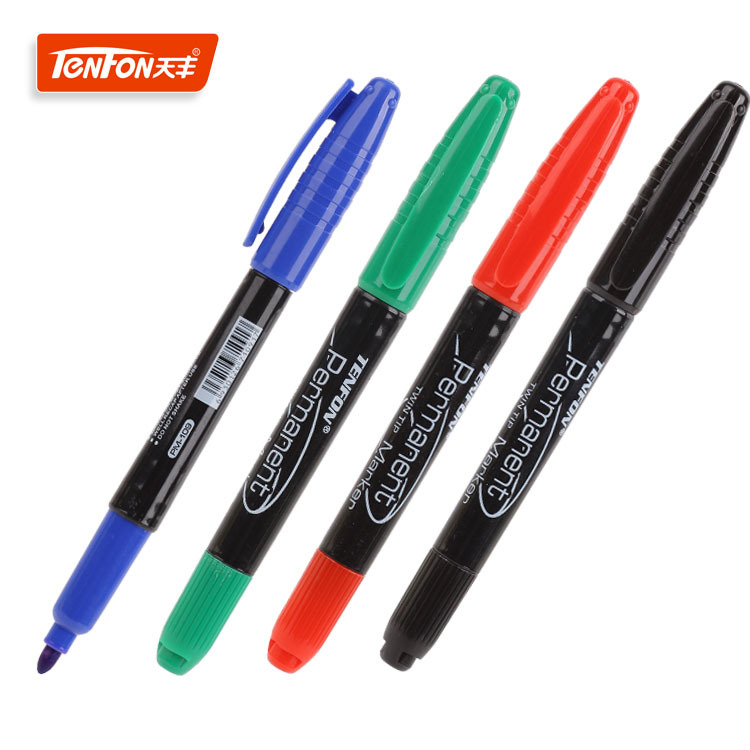 Tianfeng 109 small marker pen, a popular double-headed marker pen for foreign trade, is sold directly by the manufacturer
