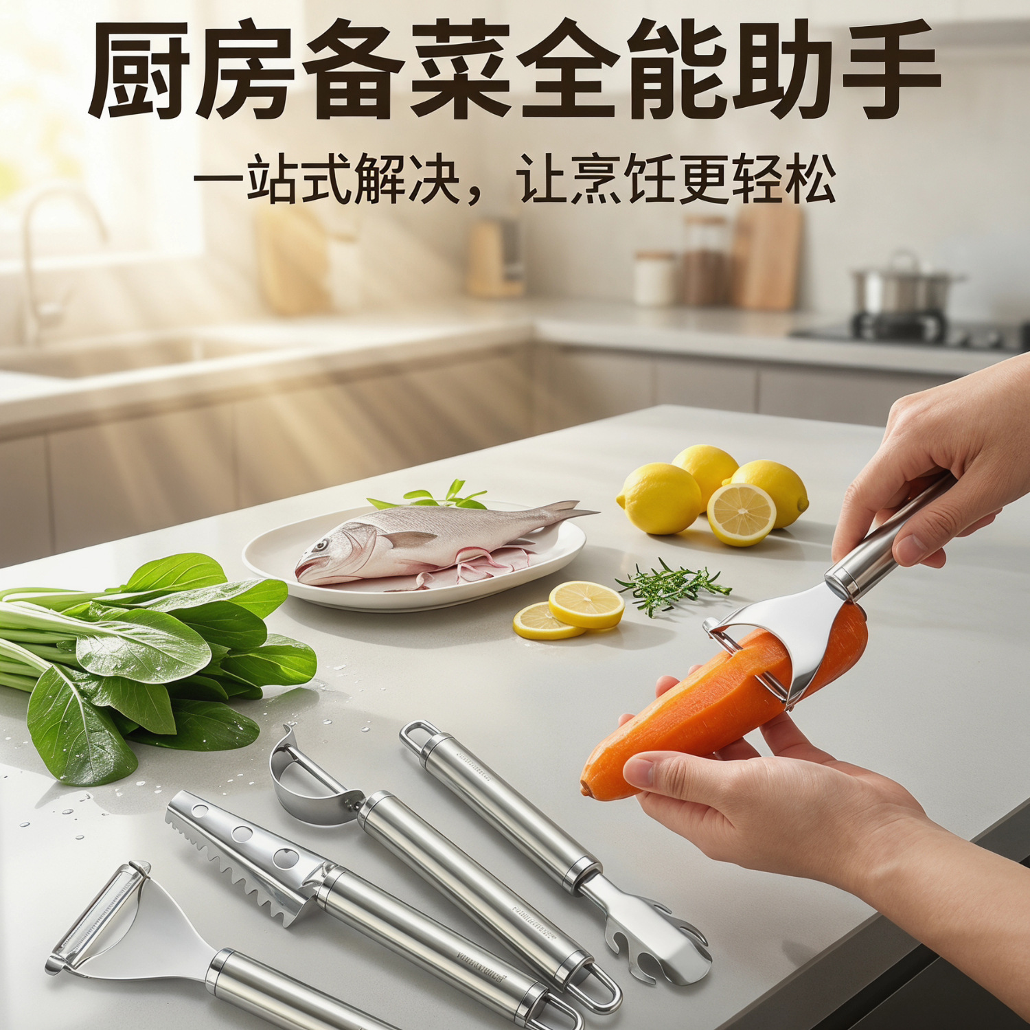 不锈钢削皮刀土豆水果瓜果去皮瓜刨防烫提盘器家用手动鱼鳞刨批发