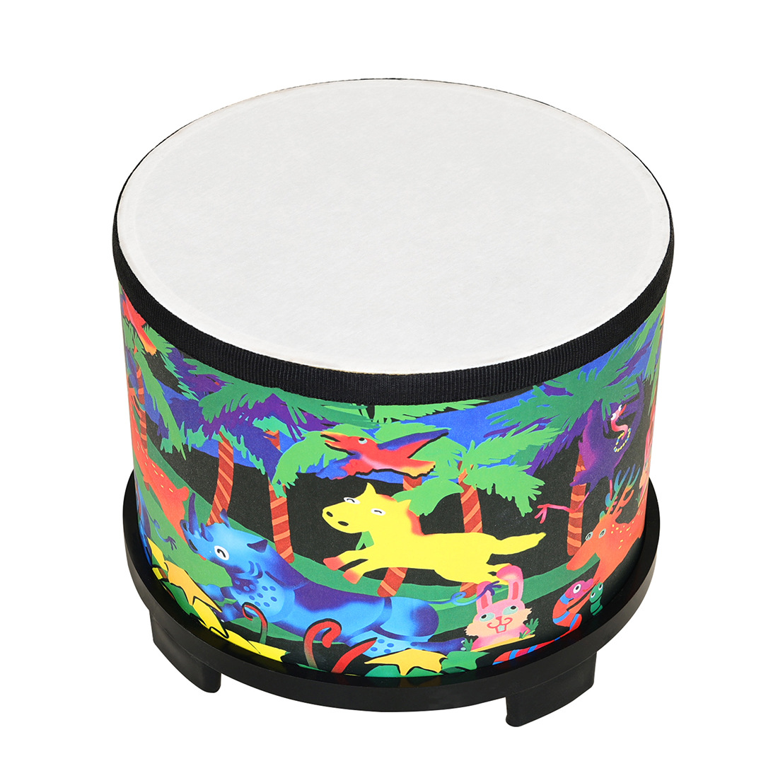 Transfronterizo 8 "tierra tambor de dibujos animados animales orff niños early didactica palo tambor percusión tabla mano palo tambor Item Picture