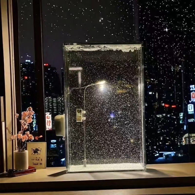 【雪夜流麻小夜灯】diy材料包送朋友礼物小氛围创意桌面摆件发光