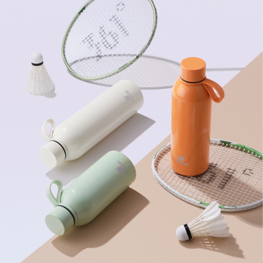 304 stainless steel American-style small-mouthed bottle with hand-held insulated cup, sports water cup, high appearance level for both men and women