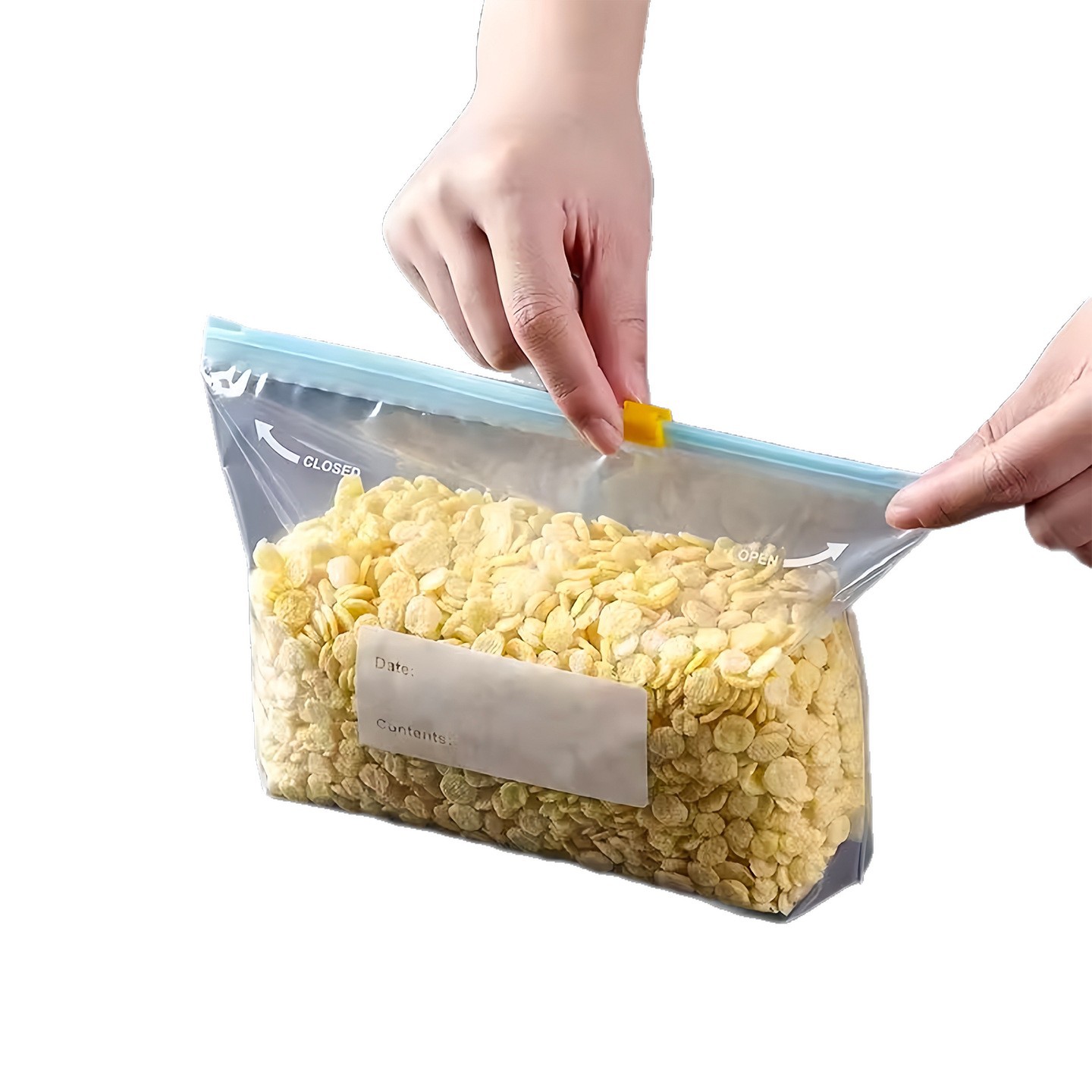 自封opp袋/塑封袋/自封袋/袜子/镭射卡通自封袋白底实物图