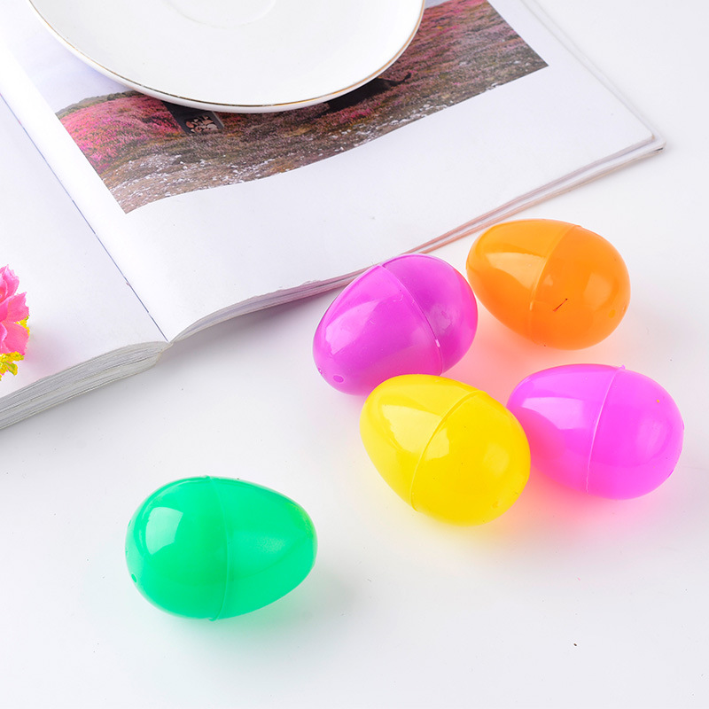 厂家直供鸡蛋 混色复活节彩蛋装饰扭蛋幼儿园儿童DIY 配件小玩具