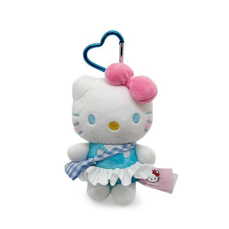 New style chiffon dress hellokitty small pendant, plush doll, cute kt cat bag pendant, official kitty doll Item Picture