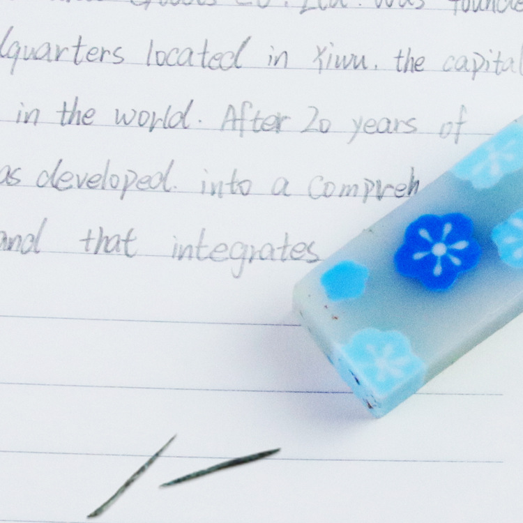 Yalong Cross-border's new best-selling and cute pencil eraser, square and patterned office and student stationery eraser Item Picture