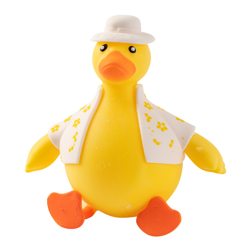 Dress-up duck-relieving magic weapon, venting pranks, Kneading fun, flour sand sculpture yellow duck, children's creative stress-relieving toy Item Picture
