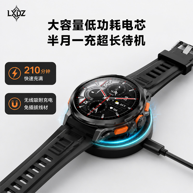 跨境私模智能手表商务款蓝牙通话健康心率血压多运动超长续航RM83 Specification image