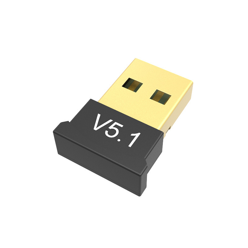 Cross-border 5.0 Bluetooth adapter, USB desktop computer 4.0 driver-free wireless adapter, 5.1 Bluetooth receiver Item Picture