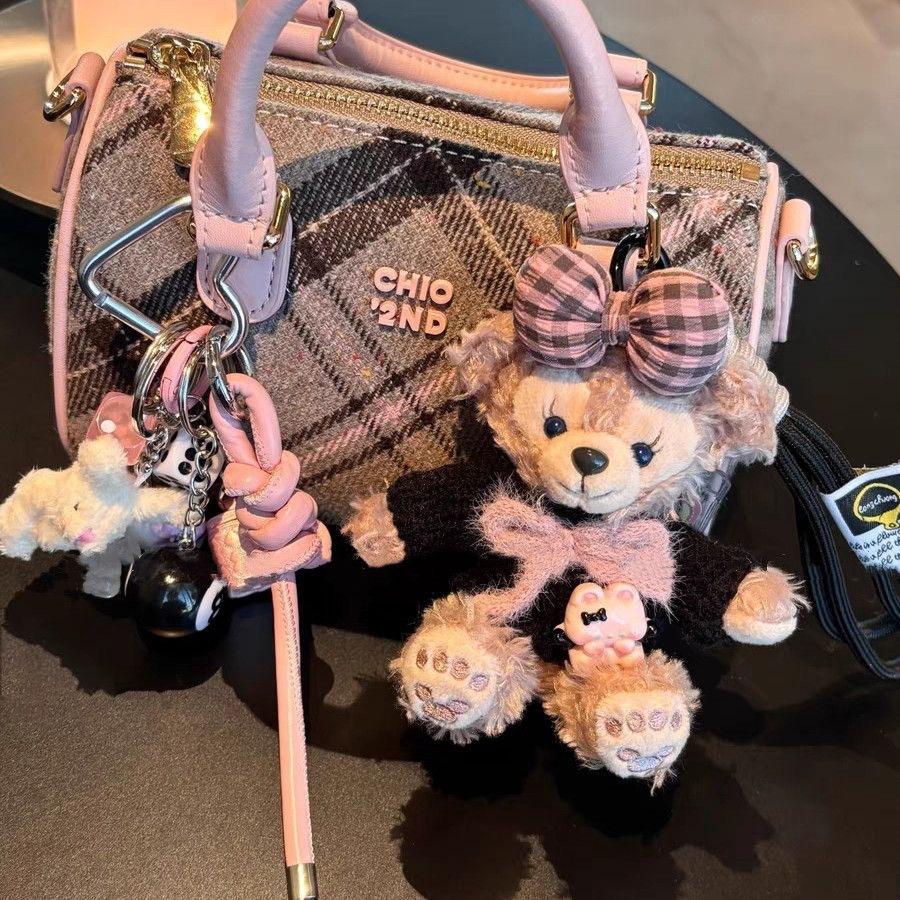 网红爆款雪莉玫毛绒公仔挂件少女心娃娃钥匙扣可爱玩偶书包小挂饰