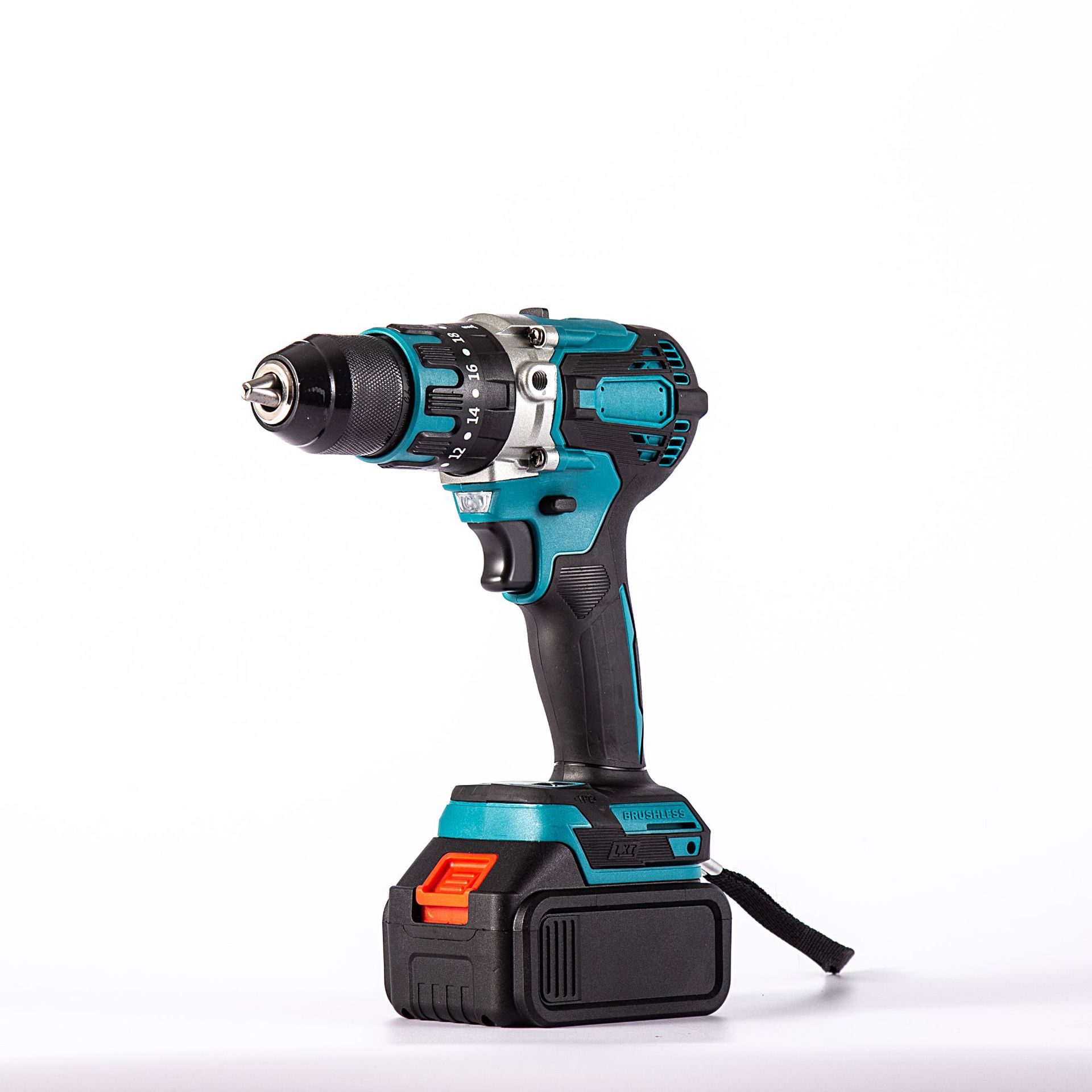 Handheld brushless lithium battery electric drill, rechargeable drilling hand electric drill, household drilling portable power tool Item Picture