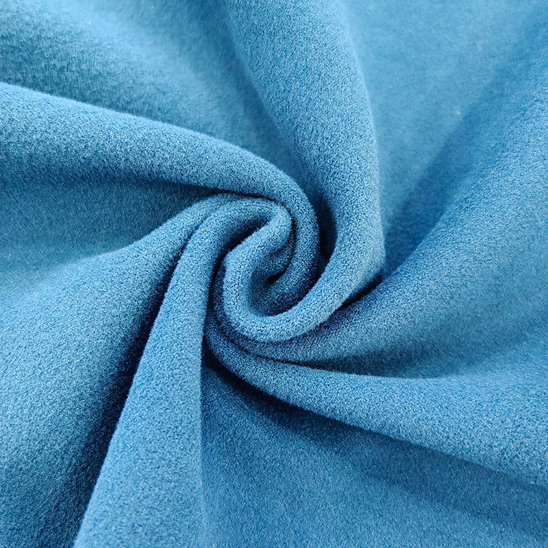 柔仿棉抓毛双面布320g涤氨瑜伽服面料lulu同款瑜伽服面料