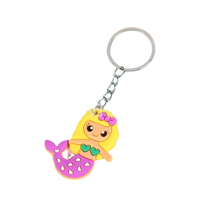 钥匙扣/卡通钥匙扣挂件/钥匙扣公仔挂件/马卡龙钥匙扣/流沙入油玩具白底实物图