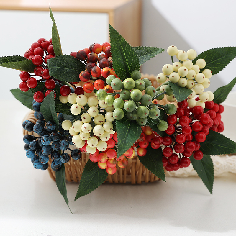 Home decoration foam berries Christmas decoration blueberry DIY handcrafted accessories Cross-border simulation berries full figure