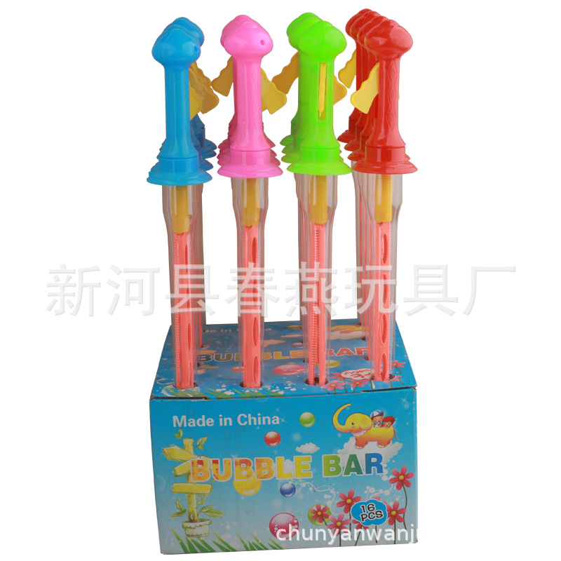 The manufacturer's children's toy stall offers bubble water and concentrated liquid for shipment. We use large bubble sticks to blow bubbles Item Picture
