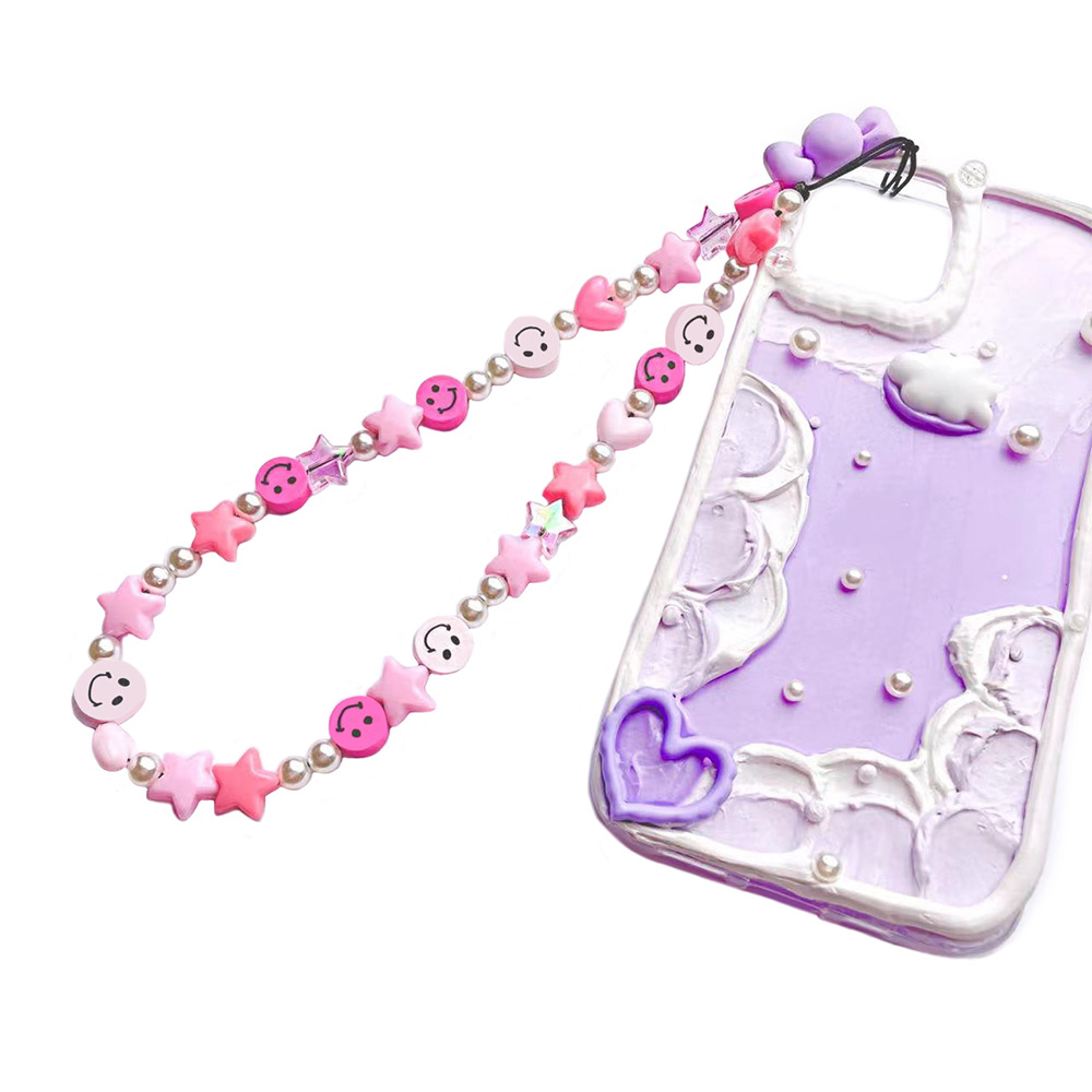 手机链/手机链女款短款时尚/手机/韩国水晶手机挂绳/手机挂绳细节图