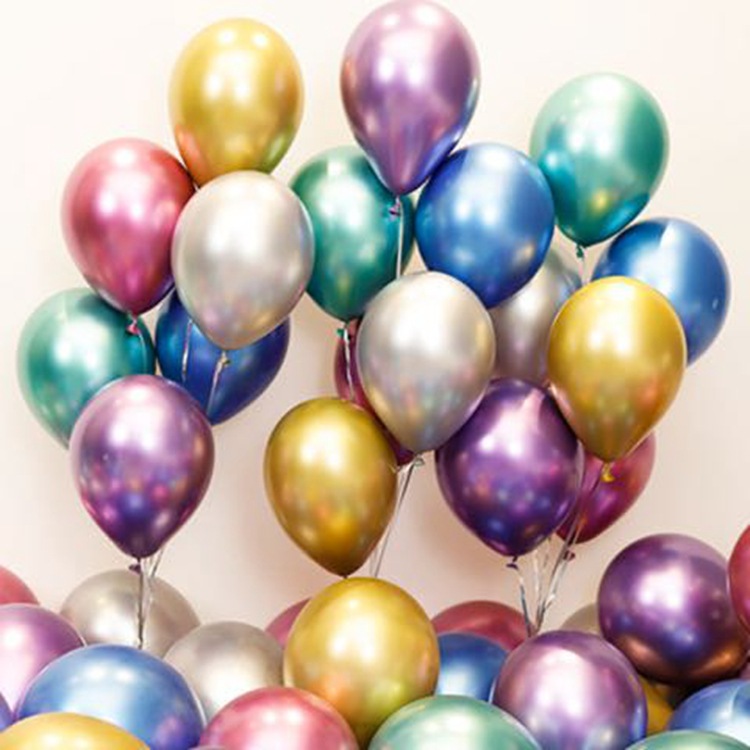 5-inch thickened round metallic balloon, popular birthday, wedding, party, wedding room decoration and wedding supplies details Picture