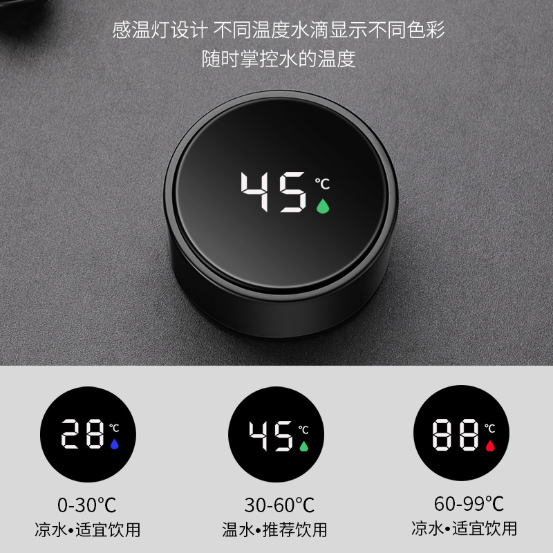 智能测温保温杯锈钢茶水分离杯显示温度大容量水杯批发刻字 Application Scenario