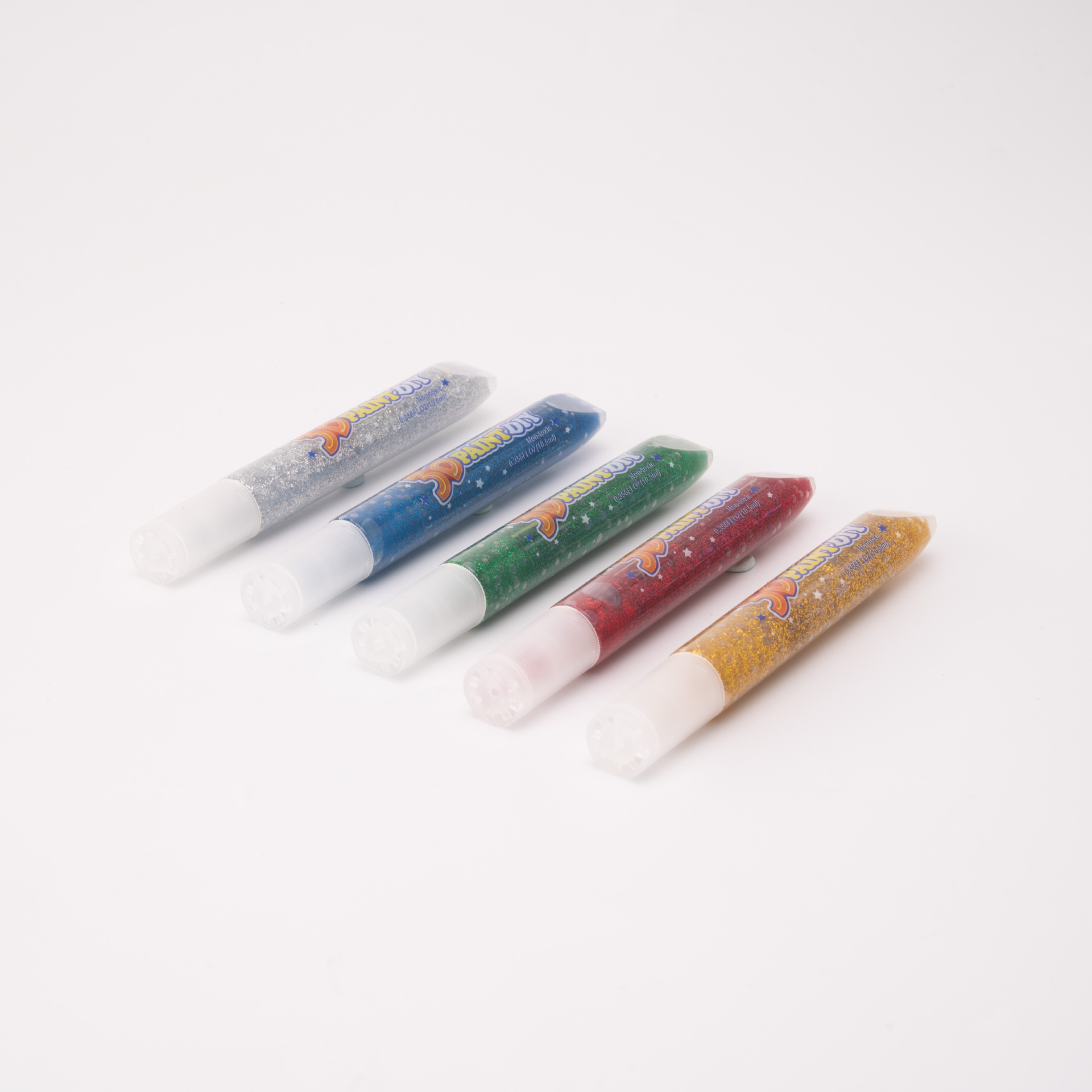 Glitter glue paintbrush, Golden onion 3D graffiti, children's DIY handicraft art, embellishment, coloring, hand-painted, laser wholesale Application Scenario