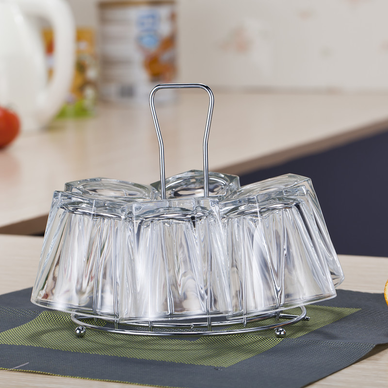 Creative household draining cup rack, storage rack, tea cup rack, wine glass rack, inverted hanging rack, iron cup rack manufacturer wholesale details Picture