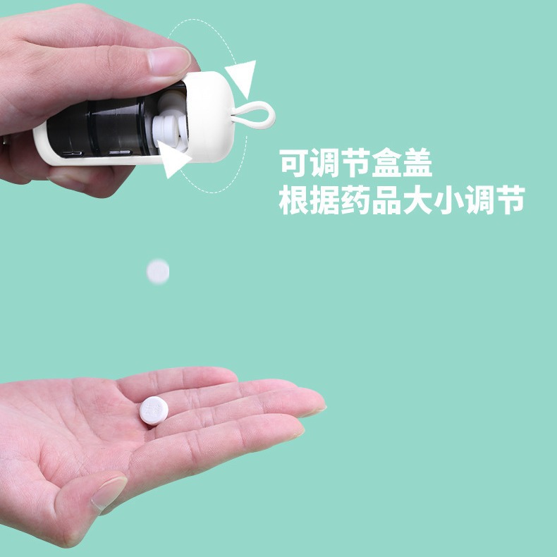药盒便携式3格装药丸收纳盒大容量迷你随身旅行装药小巧密封盒细节图