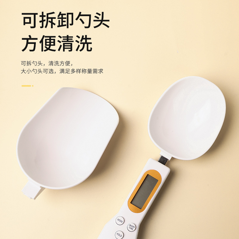 Spoon scale, usb rechargeable baby food weighing, 0.1g mini electronic scale, kitchen baking weighing scale, cat and dog food scale Application Scenario