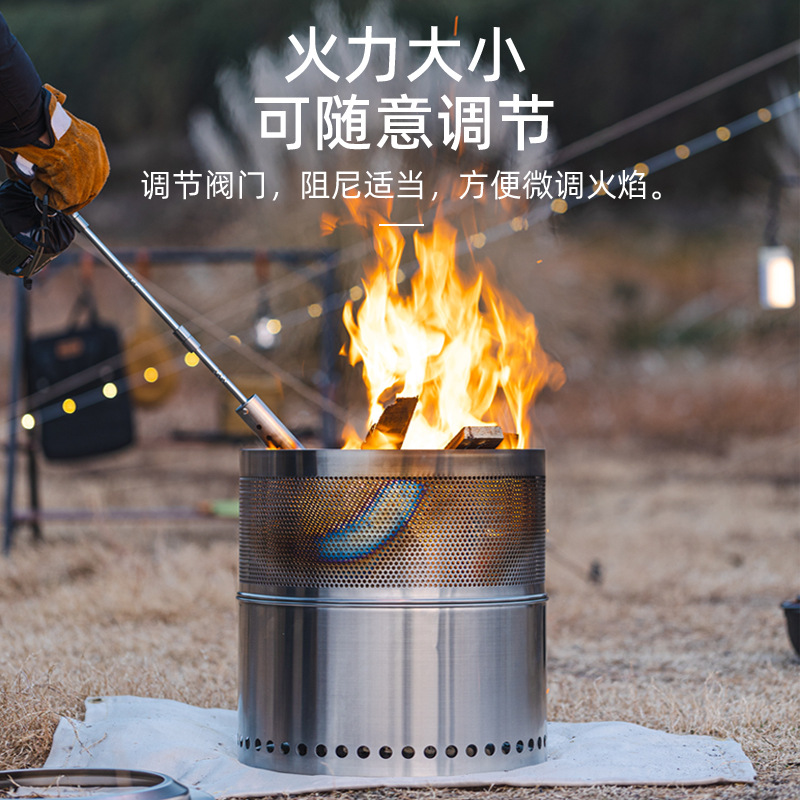 户外便携式可拆卸喷枪家用不锈钢烧猪毛烤火器露营烧烤点炭细节图