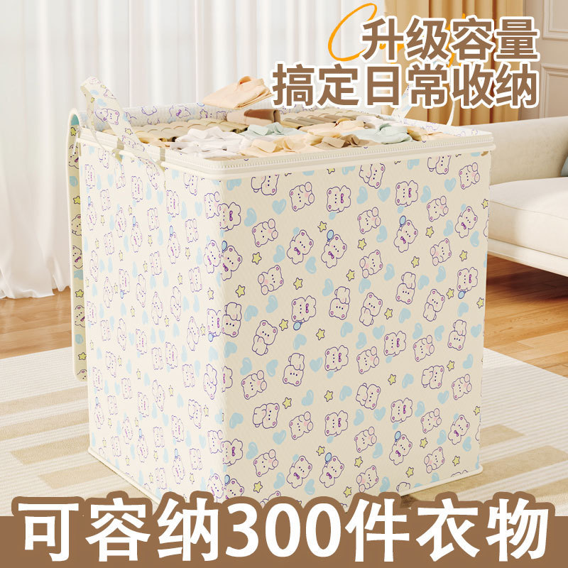 Storage box, household clothes and quilts sorting and storage bag, large-capacity household waterproof and moisture-proof moving luggage packing bag details Picture