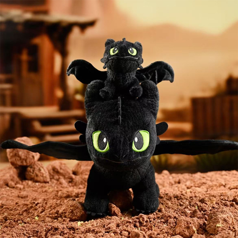 Global Official Dragon Tamer Toothless Series doll pendant, Night Demon Light Demon doll plush bag Specification image