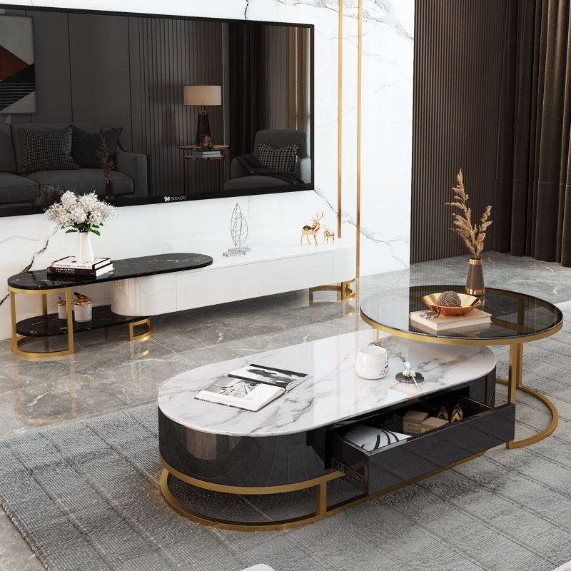 沙发+茶几+电视柜实物图