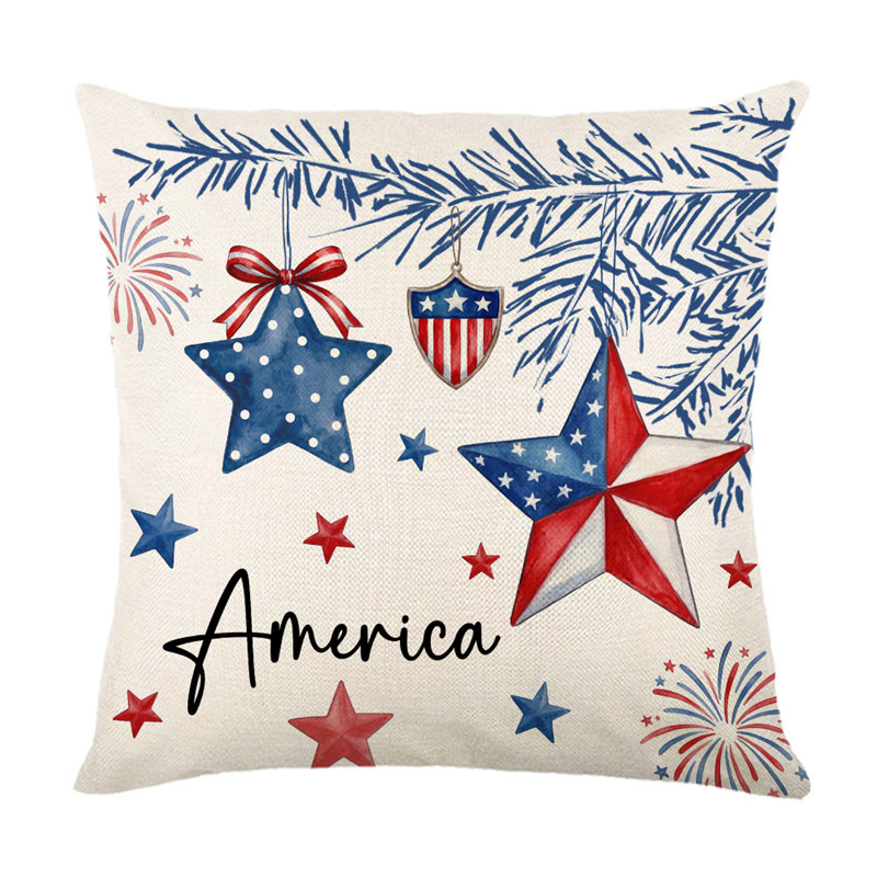Customized Independence Day pillowcase wholesale for the 250th anniversary of the United States 2026 cross-border sofa cushion cover Application Scenario