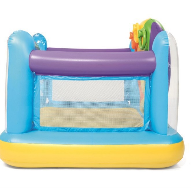 Bestway52269 Thickened home rainbow trampoline, trampoline, inflatable indoor castle, square trampoline pool Application Scenario