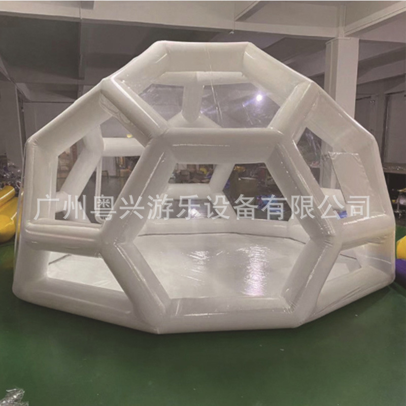 充气露营帐篷泡泡屋星空屋闭气户外帐篷展览酒店野营大型度假帐篷细节图