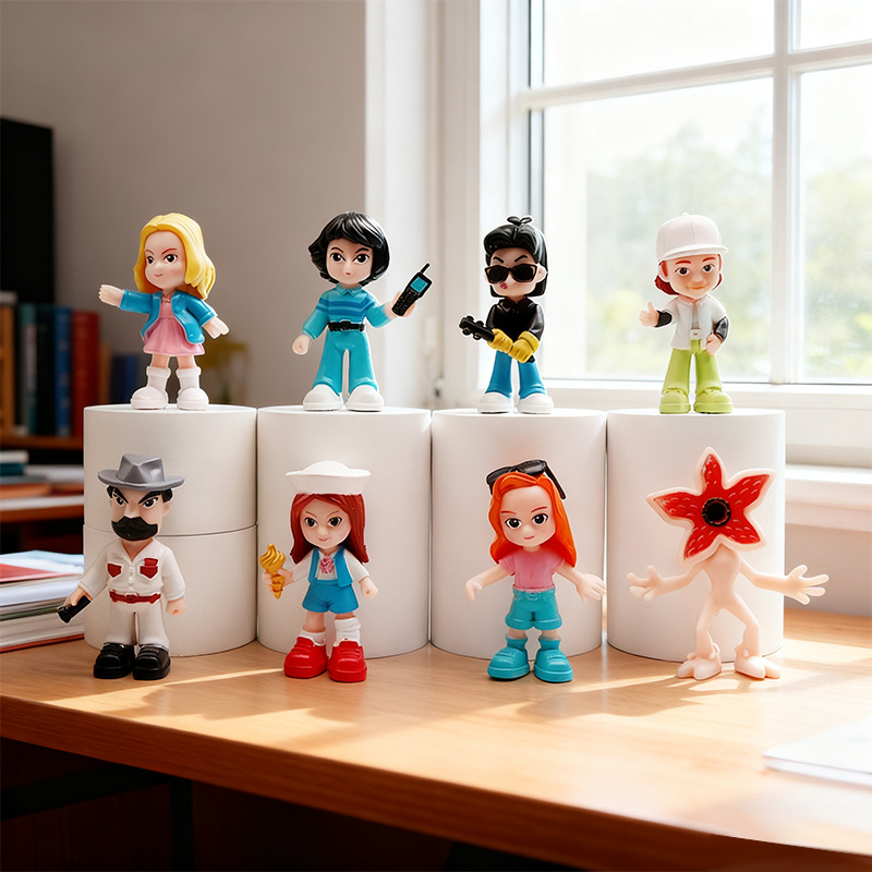 跨境新品怪奇物语食人花怪物公仔电影周边模型蛋糕装饰品儿童玩具