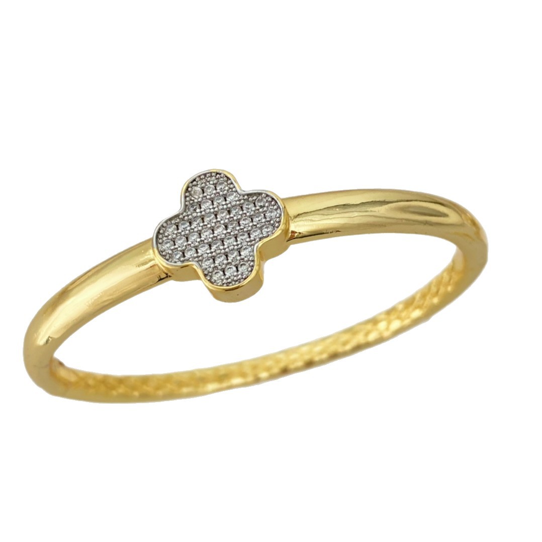 A simple, trendy and niche design multi-piece set with a minimalist and fashionable Japanese and Korean style four-leaf clover ring for women Item Picture