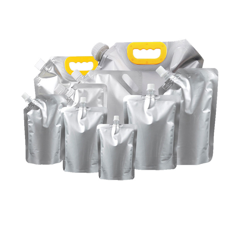 Aluminum foil spout packaging bags, takeout packaging soup bags, commercial self-standing packaging bags for beverages, sauces and soup bases, custom-made sealed bags Item Picture