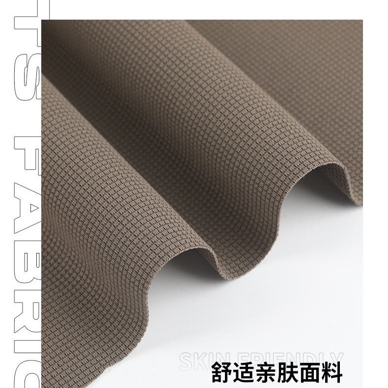 In-stock popular checkered fabric, knitted high-elasticity fabric, spring and summer sportswear fabric, men's and women's suit fabric details Picture