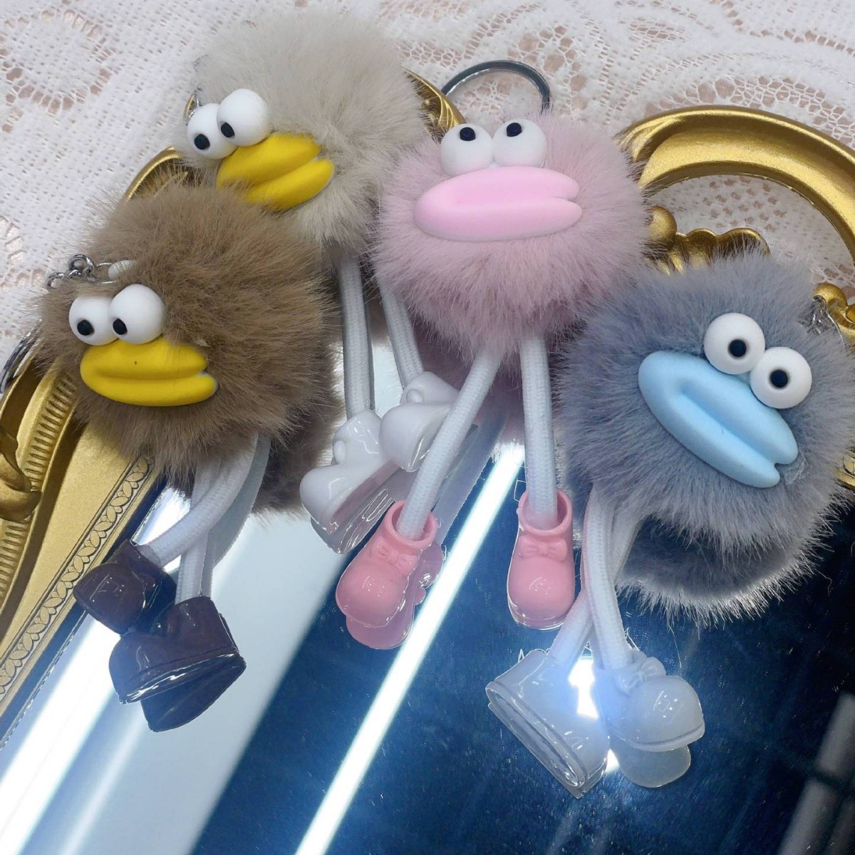 星星人/钥匙扣公仔挂件/毛绒挂件/挂件/三丽鸥挂件细节图