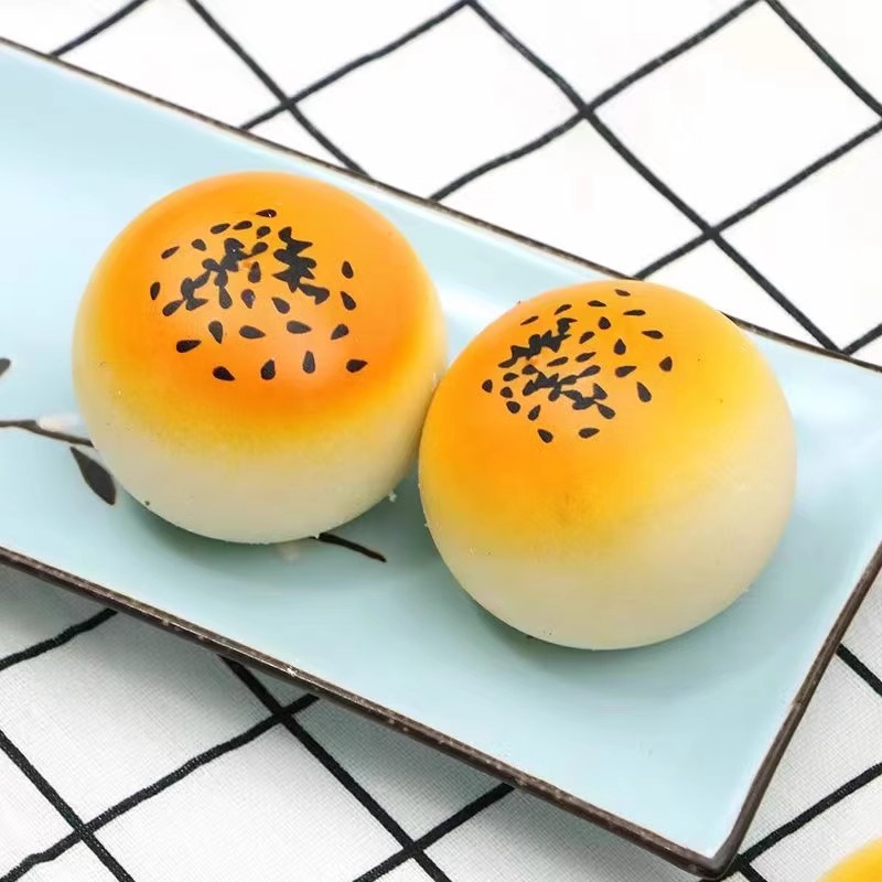 Children's creative stress-relieving toys, egg yolk pastry simulation, pinching fun release ball, stress-relieving magic tool, pranking and teasing, slow rebound Specification image