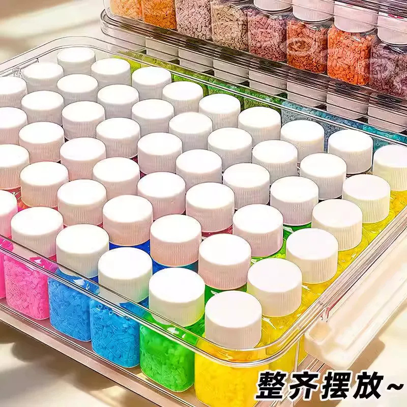 221-Color 30Ml Bean Paste Bottle Storage Box, Acrylic Transparent Bottle, 264-Color Bean Particle Portioning Bottle Box Specification drawing