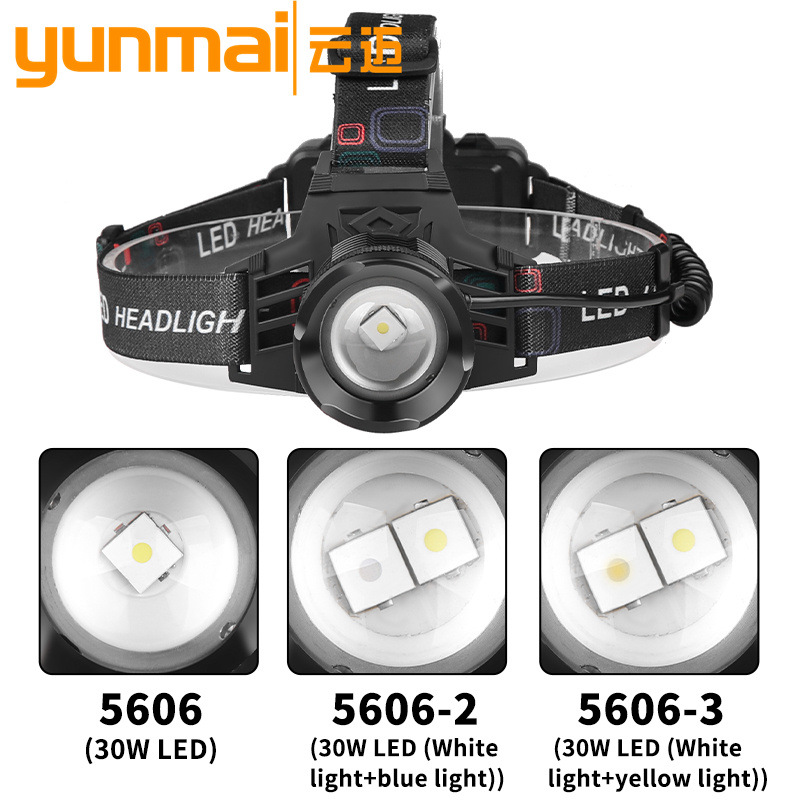 Amazon nuevo 30W blanco laser LED headlight XHP70 ultra brillante brillante brillante doble color blanco láser luz ligera fuerte