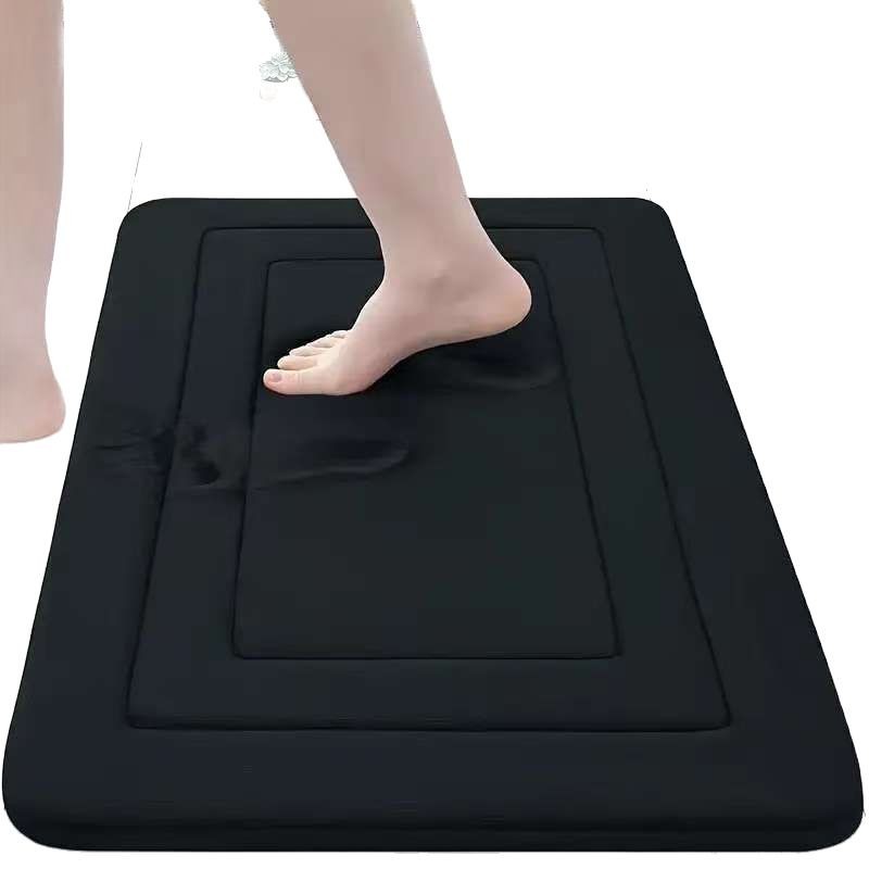 Cross-border bathroom floor MATS, thickened memory foam, anti-slip MATS for bathroom doors, coral fleece foot MATS, direct supply and wholesale from the manufacturer Item Picture