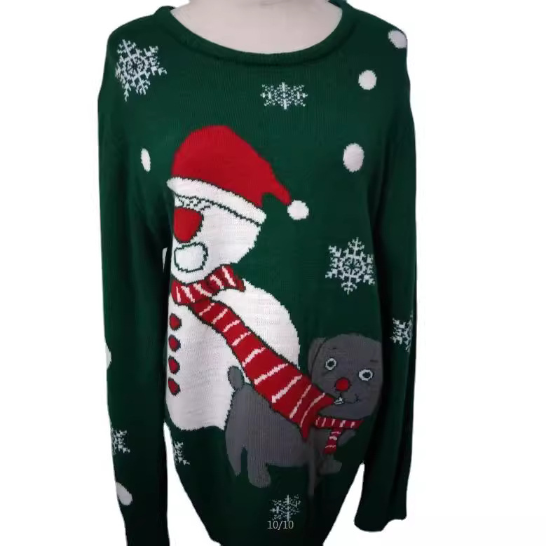 Original manufacturer women's clothing Christmas sweaters, European and American style knitted sweaters, new fancy knitted sweaters, autumn and winter cross-border Application Scenario