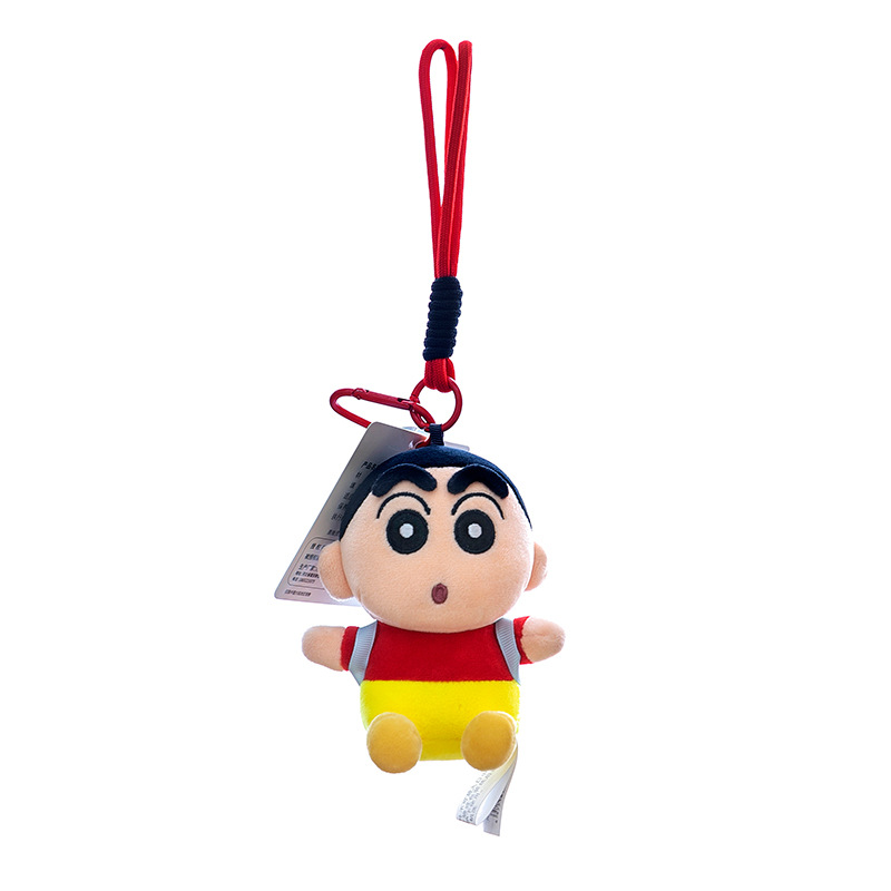 Authentic Penguin Crayon Shin-chan pendant plush toy, cute turtle doll keychain, girls' Children's Day gift Item Picture
