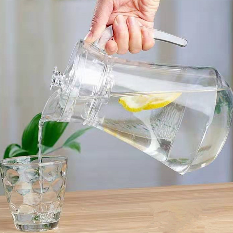 Duckbill teapot, transparent glass teapot, juice flower teapot, household large-capacity milk drink, cold boiled water, cold water teapot Application Scenario