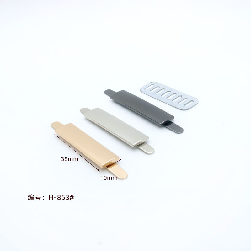 Long strip labels for bags, smooth trademarks, metal blank marks, wholesale in stock Specification drawing