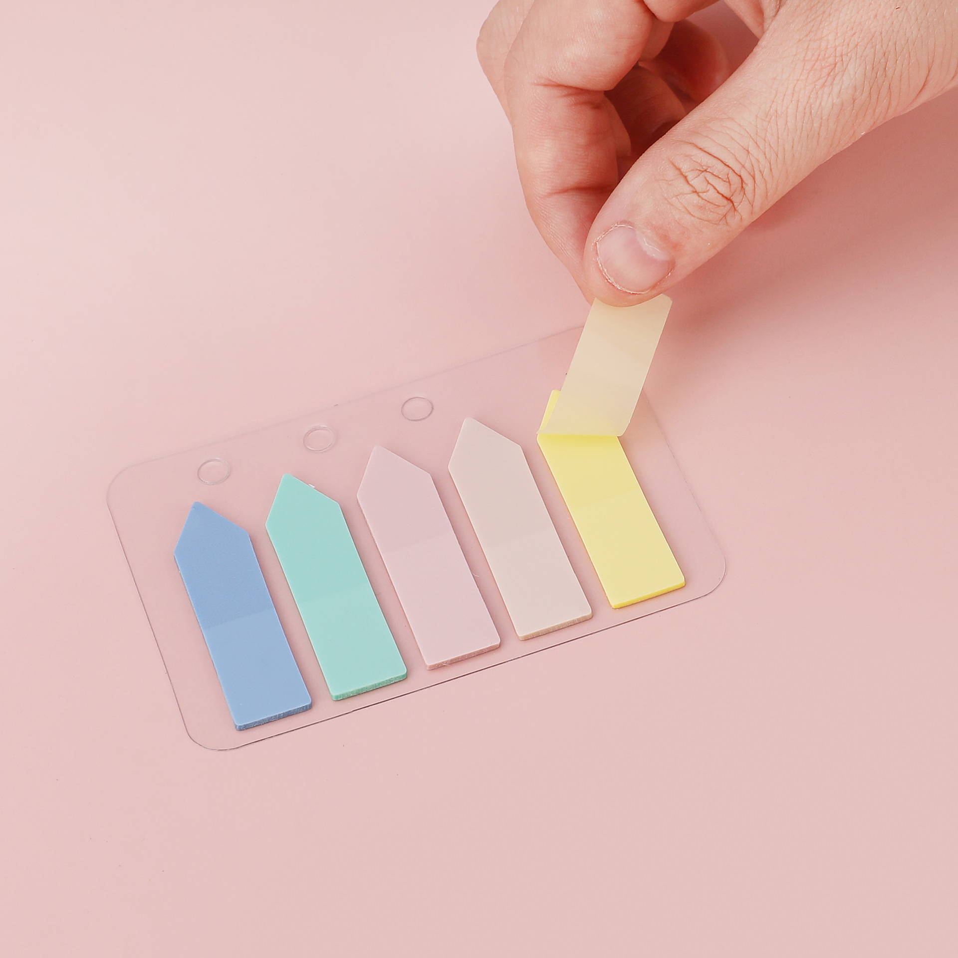 Pioneer 8689 instruction sticker, transparent candy-colored, non-traceable bookmark sticker, study and office sticky notes, stationery Specification image