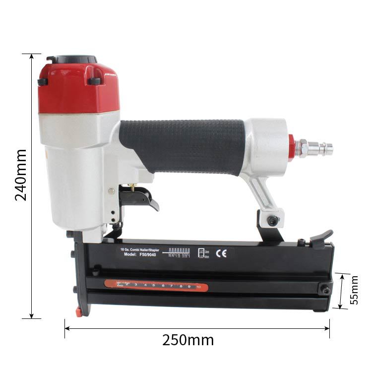 Wholesale F50/9040 nail gun two-in-one component pneumatic tool with safety CE pneumatic nail gun Specification drawing