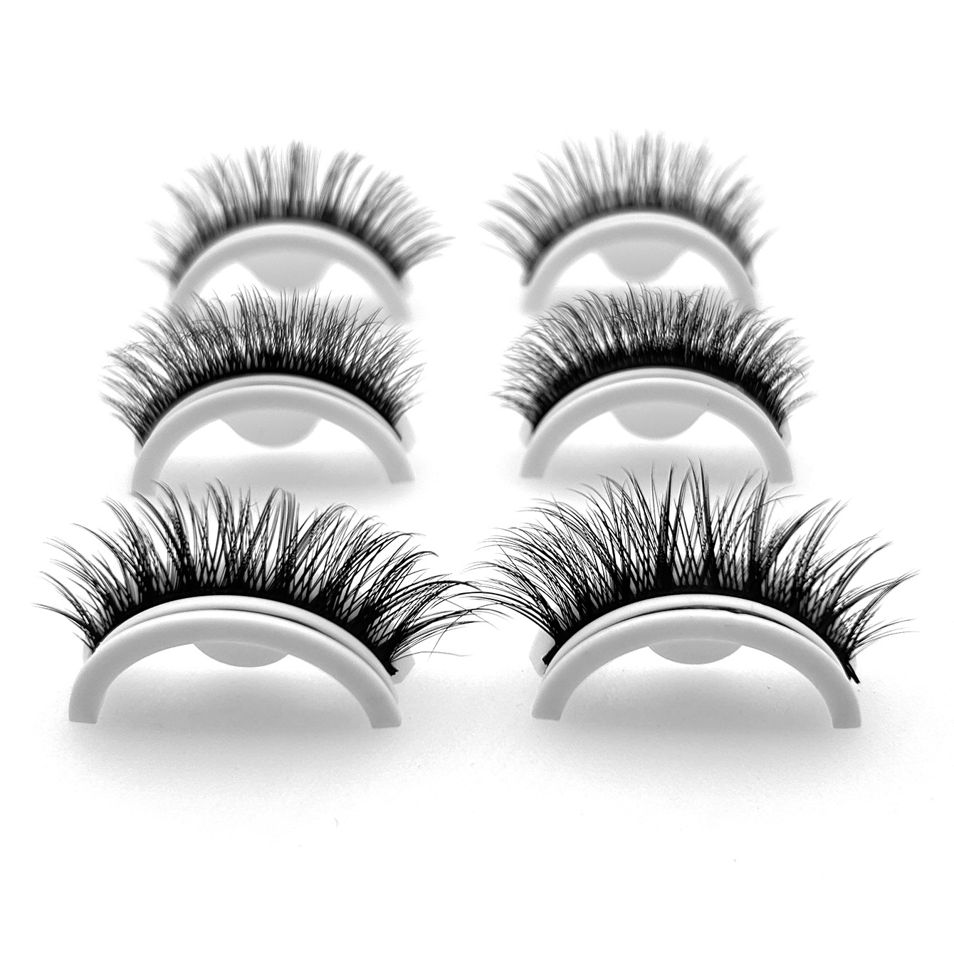 رموش اصطناعية ذاتية الالتصاق، عبر الحدود عبر ريموش المنك Temu 3 مع رموش ذاتية بدون غراء Item Picture