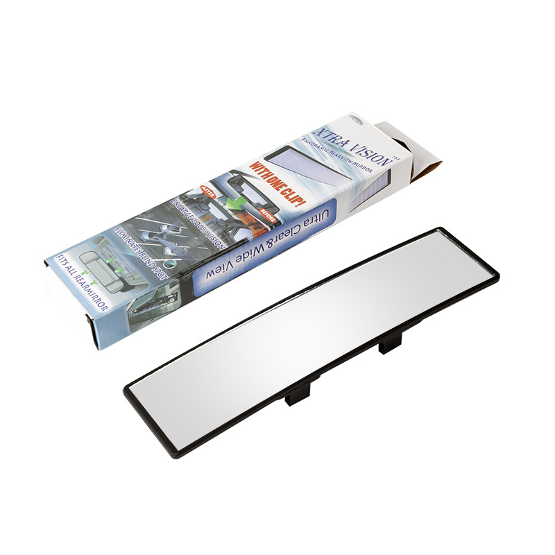 The interior rearview mirror is a snap-on high-definition wide-field anti-fog and anti-glare wide-angle curved rearview mirror and a reversing assist mirror Item Picture